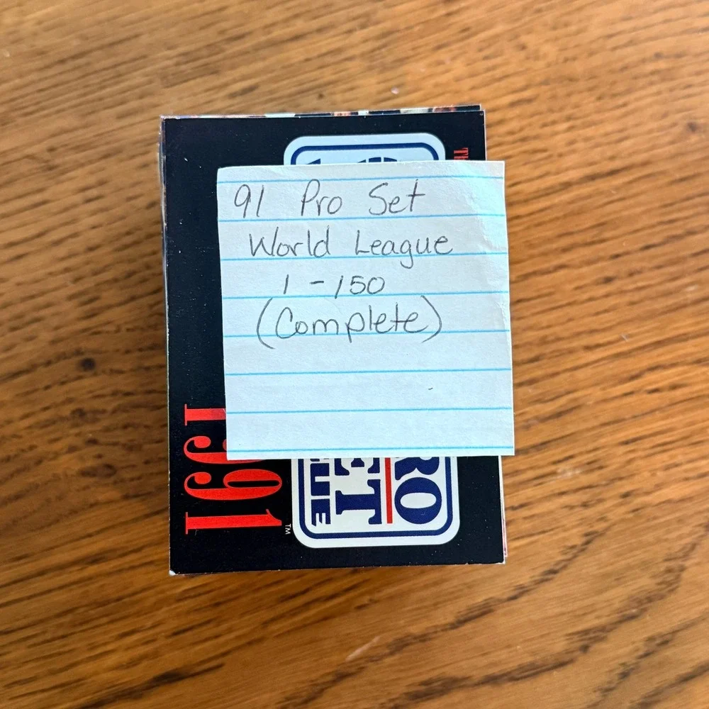 Pro Set 1991 World League Trading Cards Complete Set 1-150 Vintage Football 1991